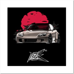 s2000 wide body gold Posters and Art